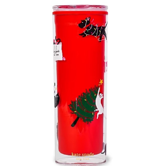 NWT Kate Spade Thermal Deck the Halls Tumbler - Picture 1 of 10